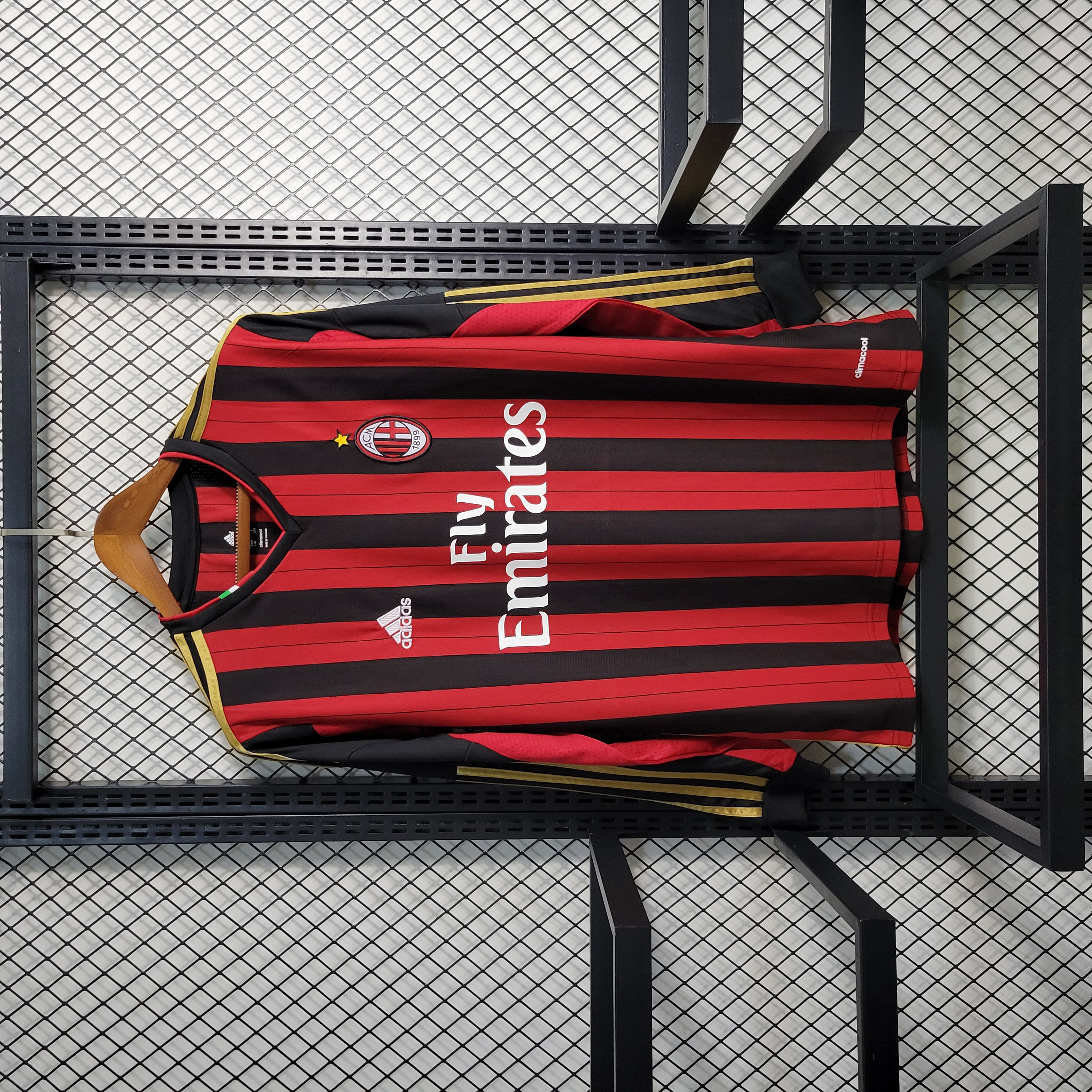 Retro AC Milan 13-14 Home Stadium Long Sleeve Jersey